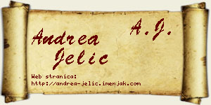 Andrea Jelić vizit kartica